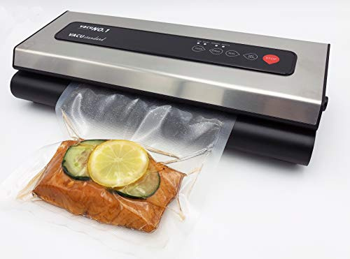 Vakuumierer für Lebensmittel VacuNo.1 - VACU Standard - Sous Vide - Folienschweißgerät inklusive Folienbeutel-Set und Schlauch