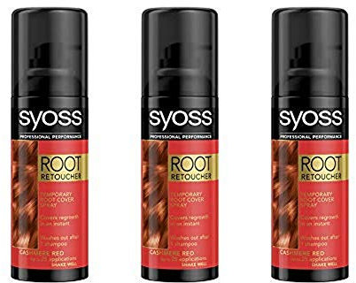 Syoss Root Retoucher, 120 ml, Rot, 3 Stück