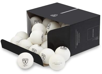Killerspin 1-Star 40+ Table Tennis Balls, 25-Pack - White | Regulation Size 40mm | High-Performance ABS Training Balls for Enhanced Durability and Consistent Bounce