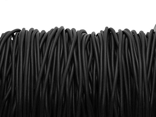 Vintageparts Kautschukband in schwarz 2 mm 4 m zum Schmuck selber basteln