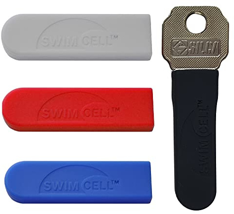SwimCell Key Blade Cover- Key Sleeve - Key Protector - Multi (4 Pack) | Silicone Key Sheath For House & Car Keys. Prevents Pocket Holes, Paint Scratches and Jingling, Easily Identify Keys.