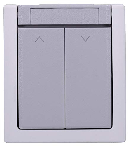 Viko Aufputz Jalousieschalter Feuchtraum IP54 Modell Pacific Grau
