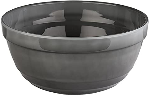 APS Schale EMMA - runde Buffet-Schüssel/Schale aus Melamin - Volumen 2,3 l/Ø 23 cm/Höhe 10,5 cm/Grau