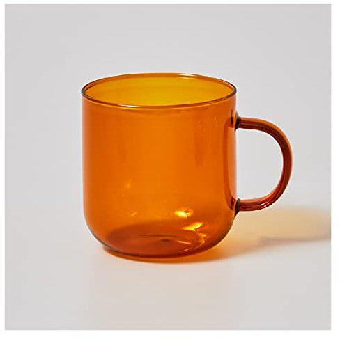caihuashopping Wassergläser Glasschale Hitzebeständige Glas Bunte Kaffeegläser mit Griff Haushalt Multipurpose Moderne Becher Trinkgläser Trinkglas (Color : D)
