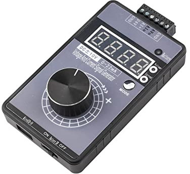 BOROCO Generatore di segnale portatile 0-5V 0-10V 4-20mA con display a LED, calibratore sorgente segnale analogico Generatore di segnale per Debug PLC Regolazione Velocità Servomotori Dimmer Luce