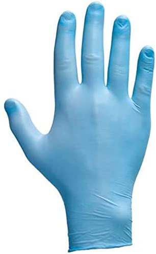 Traffi Sustain TD01 - Guantes de nitrilo biodegradables (100 unidades), color azul