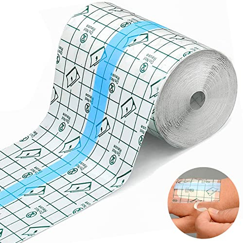 Duschpflaster Wasserfest 10cmx10m Tattoo Pflaster Wasserdicht Pflaster | Pflaster Wasserfest Duschpflaster Rolle Wasserdichtes Pflaster Wundpflaster Wasserfest Trasparente Rolle zum Sport Duschen