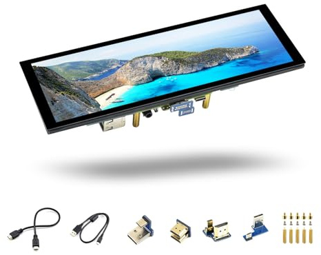 LUCKFOX 7.9inch HDMI Touchscreen LCD Display, 400(H) x 1280(V) Pixels IPS Screen, 60Hz Computer Monitor, for Raspberry Pi OS/Ubuntu/Jetson Nano/PC Windows 11/10/8.1/8/7