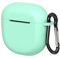 Geekria Silicone Case Cover Compatible with Bose QuietComfort Earbuds II True Wireless Earbuds, Protective Earphones Skin Cover with Keychain Hook, Front LED Visible (Green)