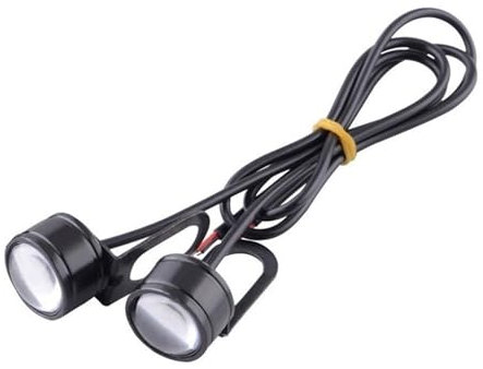 DOUKI Feux Antibrouillard LED Moto 1 Paire de Flash stroboscopique pour Moto, feu de Jour, Phare antibrouillard, Accessoires de Moto