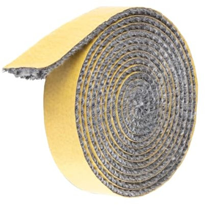 Camino Guarnizione Fibra di Vetro, Corda ermetico autoadesivo, Striscia sigillante resistente al calore, Guarnizione stufa a legna, per stufa, per stufa, camino, caminetti, 3mm x 20mm x 3m