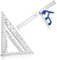 WORKPRO Equerre Menuisier 300 mm et Equerre Charpentier Triangulaire 180mm, Equerre Combinée avec Niveau à Bulle en Acier Inoxydable, Ensemble d'Outils d'Equerre pour Bricolage, Outillage, Menuiserie