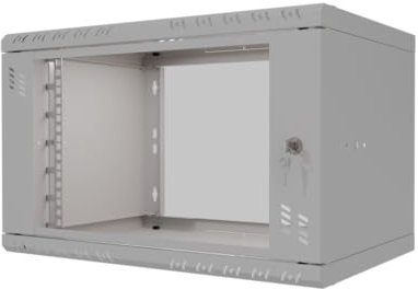 Stalflex Serveur Armoire Réseau 19 Pouces 6U 350mm Standard - Acier Robuste - Racks pour Ordinateur et Serveur - Armoire Informatique Compatible avec Serveur Rack et Baie de Brassage