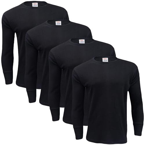 Gaffer Men’s Thermal Multi-Pack Tops & Bottoms - Long/Short Sleeve Shirts & Long Johns - Winter Warm Baselayer Underwear Set for Ski, Outdoor Work, and Cold Weather Comfort
