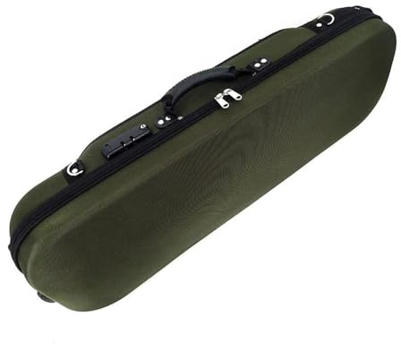 Violinkoffer Rucksack Geschenk-Rechteck-Geigenkasten 4/4-Hygrometer-Geigenkasten(Green)