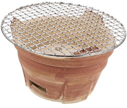 Happyyami Holzkohlegrillofen Aus Eisen Bbq-netz Für Outdoor-kocherei Leicht Und Tragbar Hitzebeständig Und Rostfrei