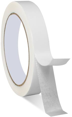 YHTCC Ruban adhésif double face en tissu 15 mm x 20 m, ruban adhésif double face multifonction pour fixation de meubles, loisirs créatifs