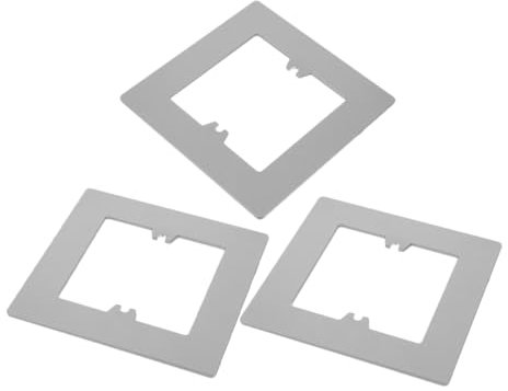 HOMSFOU Tapetenschutz Lichtschalter Wandplattenabdeckung mit Einfacher Installation and Lückenreparatur 3 Stück Auspc für Vielseitiges Design im Heimwerkerbereich