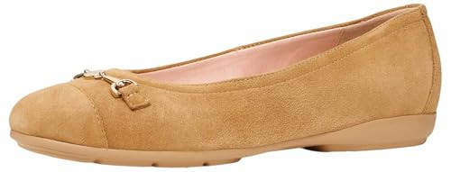 Geox Ballerines Plates D Annytah A pour Femme, Cognac, 40 EU