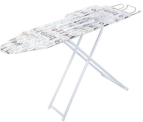 Ironing Board, 107 x 78 cm Ironing Board Foldable, Height Adjustable Good Load-bearing Small Lightweight and Easy Storage Ironing Boards for Home, Household, Bathroom (WHITE, 107cm x 78cm x 30cm)