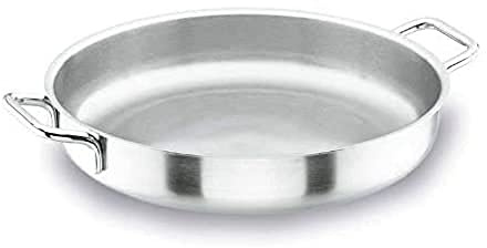 LACOR 50636w - Paellera Sin Tapa Wagner Acero Inoxidable 36cm - Profesional | En acero inoxidable, para arroces y paellas de gran formato; ideal para cocina profesional y uso diario en casa