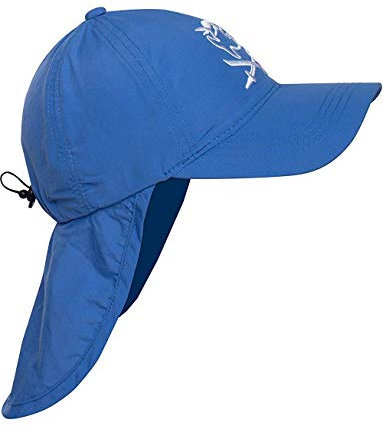 iQ-Company Kinder Cap IQ UV 200 Kids und Neck Jolly Fish, Blau (Dark-Blue), Gr. 50-55cm