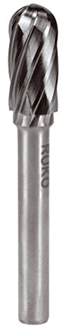 RUKO 116023A - Fresas metal duro para aluminio forma C - WRC Semiesférica (12 x 65 mm)