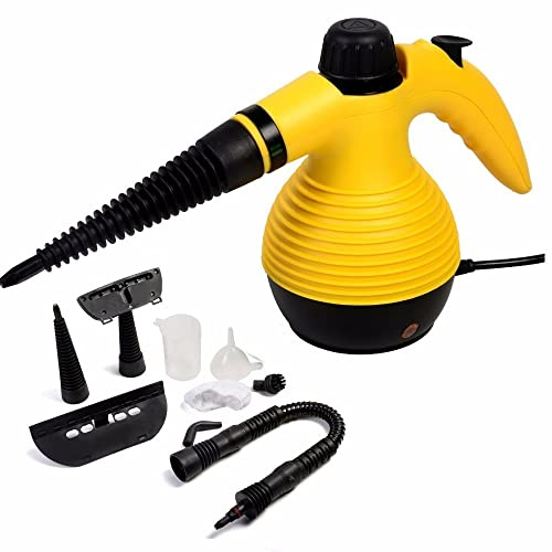 Vaporeta Silvano, Limpiador a Vapor 1000W, Multiusos, Listo en 5 Minutos, Desinfección Casa, Accesorios Incluidos, Limpieza Hogar, Quita Manchas, Ecológico, Limpia Sofas, Alfombras