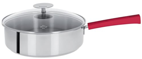 Cristel-S24MF Mutine - Sartén (Acero Inoxidable, 24 cm), diseño de Frambuesa y Tapa
