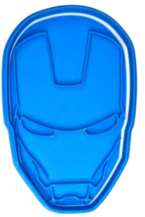 Cuticuter Superheroes Iron Man Keksausstecher, Blau, 8 x 7 x 1,5 cm