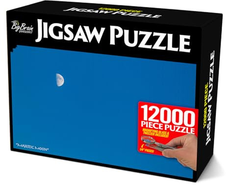 Prank-O 12,000-Piece Puzzle Prank Gift Box – Funny Empty Gag Gift Packaging for White Elephant, Christmas & Office Parties, Hilarious Joke Gift Box to Hide Real Presents for Puzzle Lovers