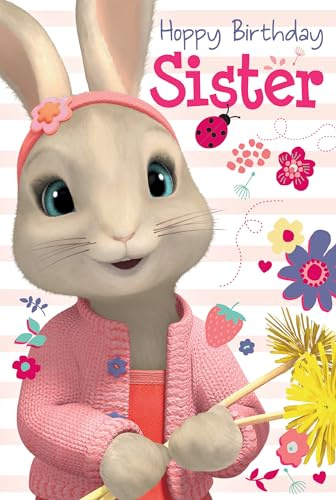 Peter Rabbit PE004 SISTER Birthday Card Multi Colour,232x156mm