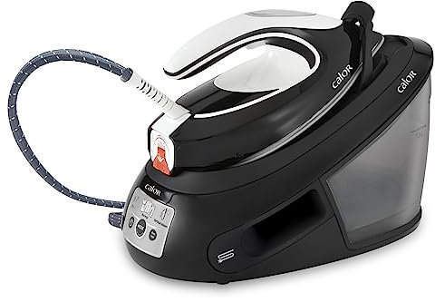 Tefal Express Anti-Calc Generatore di Vapore, Colpo a Vapore 450 g/min, Pressione fino a 6.5 Bar, Ferro da Stiro a Vapore con Caldaia, Sistema di Blocco, SV8055