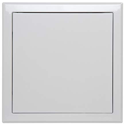 Semin Trappe de Visite Acier - Laquée Blanche 500 x 500 mm – Plaque de Plâtre, Mur et Plafond - Ouverture Pousser & Relâcher
