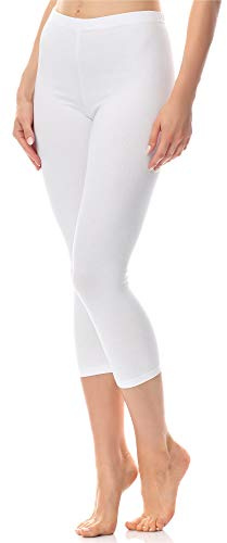 Antie Leggings för Dam 3/4 AN60-101 (Vit, S)