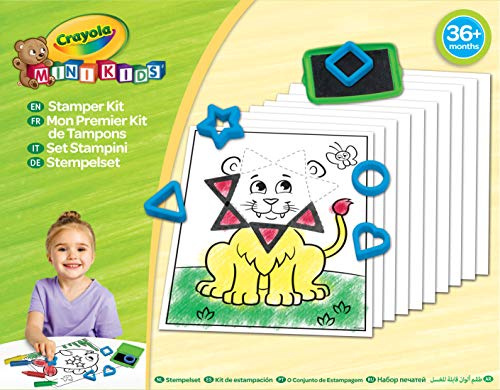 Crayola - Mein erstes Stempelset – Kreativset – Mini Kids – ab 2 Jahren – Kreativspiel – Ausmalen und Zeichnen
