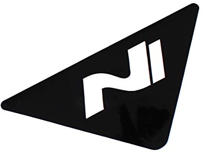 2er Set Folie Zuschnitt für Nebelschlussleuchte mit Ausschnitt in Logo Form Emblem Passgenau Selbstklebend Auto Aufkleber Schwarz (K082 Hatchback)