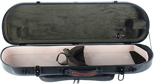 Geigenkoffer Glasfaser Street 4/4 point black - olive M-Case + Music bag