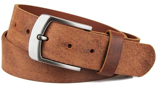 Frentree Ceinture en cuir en cuir véritable, MADE IN GERMANY, ceinture pour hommes et femmes, 3,8 cm