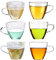 6 tazas de cristal de 150 ml.
