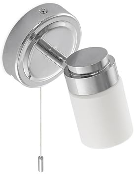 Lindby Wandleuchte, Wandlampe Bad Alimari (spritzwassergeschützt (Modern) in Chrom aus Metall (1 flammig G9) - Wandleuchten Spiegelleuchte Badezimmer Wandbeleuchtung Wohnzimmerleuchte
