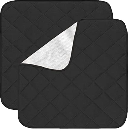 Yuehuamech 2Pcs Wasserdichte wiederverwendbare Sitzauflage Absorbierende Inkontinenz Stuhl Pads rutschfeste waschbare Inkontinenz Matte Sitzbezug für Liegestühle Männer Frauen Haustiere