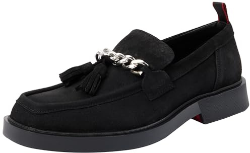 HUGO Iker_Mocc_sdts, Loafers Herr, Svart, 45 EU