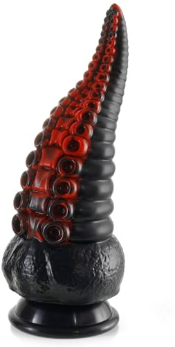 Shkanla Gode Monstre Tentacules, 22cm Godemichets Fantaisie Silicone | ventouse forte, Gros Gode Pieuvre Pénis Dildo Anal Dragon, Stimulateur de Point G Épais pour Femme Homme Masturbation
