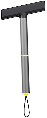 iplusmile Magischer Auto Eiskratzer mit Schneebesen aus Aluminiumlegierung und TPU Ergonomischer Griff Einfache Aufhängung zur Windschutzscheibenreinigung im Winter