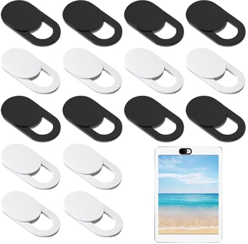16 PCS Webcam Cover Slider for Privacy Ultra Thin Laptop Camera Cover Slider Universal Phone Camera Cover Camera Blocker Protector for Laptops Tablets PC Pad Smartphone