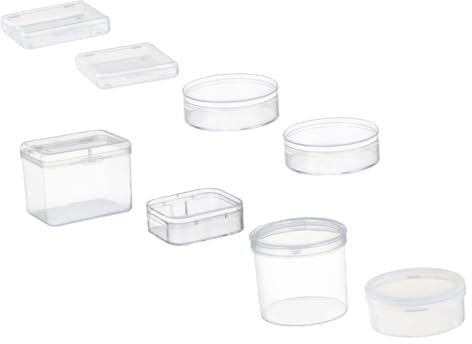 HOLIDYOYO 8pcs Cosmetic Sponge Holder Storage Box for Powder Puff and Beauty Makeup Puff with Dual Use Storage Function Made from Sturdy Pp Material for Bedroom and Family Organisation