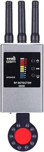 Detector de Camaras y Microfonos Ocultos, Camara Espía Oculta, Monitoreo Remoto, Detector Portátil de Camaras Ocultas, Inalámbrico, Adecuado Para Oficinas, Hoteles y Otros Lugares, Camara Espía Oculta