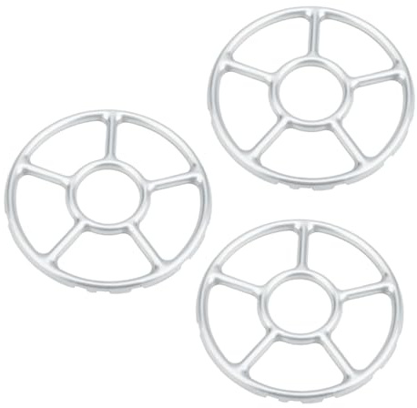 OFFSCH Support De Casseroles Pour Cuisinière À 3 Pièces Organiseur Accessoire De Cuisinière Support De Wok De Camping En Tôle Galvanisée - Design