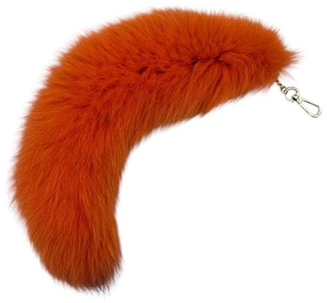 divuukyi Stylischer Tierschwanz Schlüsselanhänger Handtaschendekoration Einzigartiger Anhänger für Handtasche Orange 40 Smart, Orange, 40 Smart